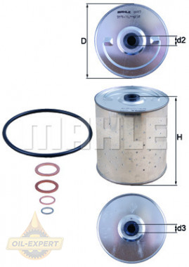 Mahle/Knecht Фильтр масляный MAHLE/KNECHT OX 85D - Картинка 2