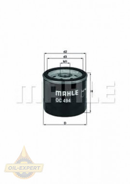 Mahle/Knecht Фильтр масляный MAHLE/KNECHT OC 494 - Картинка 1