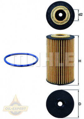Mahle/knecht Фільтр масляний MAHLE/KNECHT OX 978D - Заображення 3