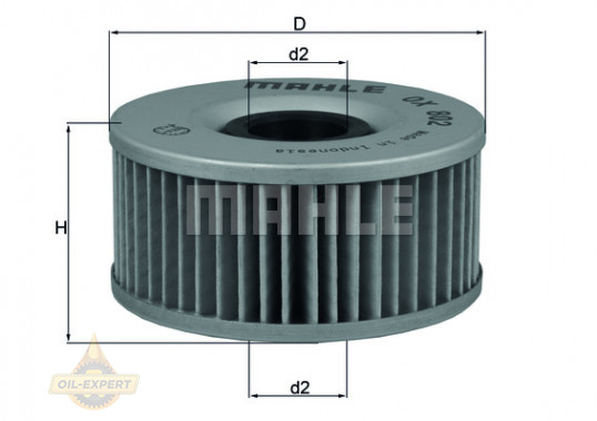 Mahle/Knecht Фильтр масляный MAHLE/KNECHT OX 802 - Картинка 2
