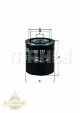 Mahle/Knecht Фильтр масляный MAHLE/KNECHT OC 238 - Картинка 1
