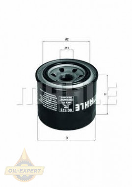 Mahle/knecht Фильтр масляный MAHLE/KNECHT OC 573 - Картинка 1