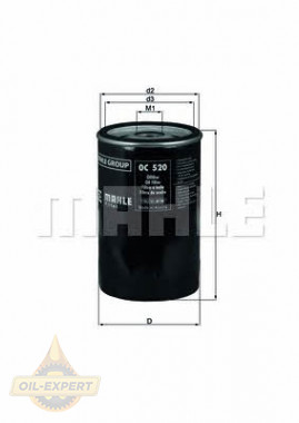 Mahle/Knecht Фильтр масляный MAHLE/KNECHT OC 520 - Картинка 1