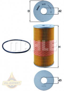 Mahle/knecht Фільтр масляний MAHLE/KNECHT OX 55D - Заображення 2