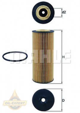 Mahle/Knecht Фильтр масляный MAHLE/KNECHT OX 1162D - Картинка 1