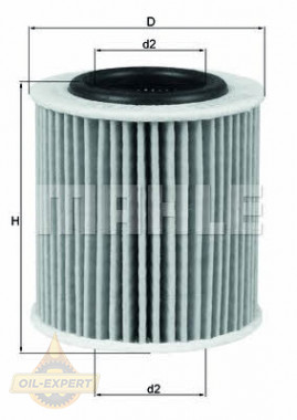 Mahle/Knecht Фильтр масляный MAHLE/KNECHT OX 834D - Картинка 1