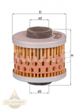 Mahle/Knecht Фильтр масляный MAHLE/KNECHT OX 129 - Картинка 2