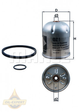 Mahle/Knecht Фильтр масляный MAHLE/KNECHT OZ 1D - Картинка 2