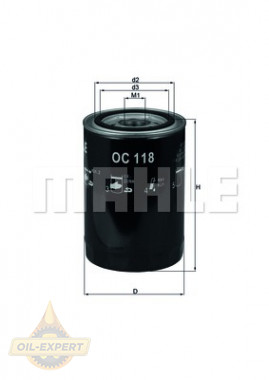 Mahle/Knecht Фильтр масляный MAHLE/KNECHT OC 118 - Картинка 2