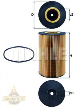 Mahle/Knecht Фильтр масляный MAHLE/KNECHT OX 426D - Картинка 2