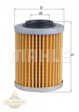 Mahle/Knecht Фильтр масляный MAHLE/KNECHT OX 970 - Картинка 2