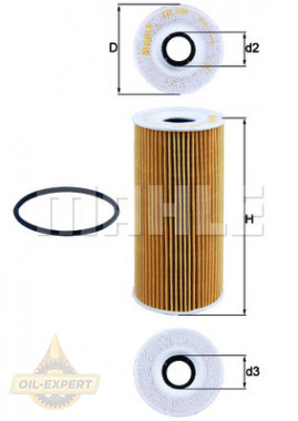 Mahle/Knecht Фильтр масляный MAHLE/KNECHT OX 366D - Картинка 2