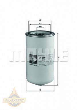 Mahle/knecht Фільтр масляний MAHLE/KNECHT OC 280 - Заображення 1