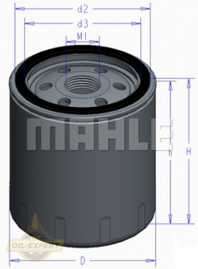 Mahle/Knecht Фильтр масляный MAHLE/KNECHT OC 577 - Картинка 1