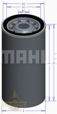 Mahle/knecht Фильтр масляный MAHLE/KNECHT OC 493 - Заображення 1