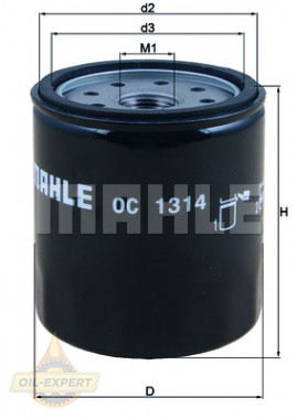 Mahle/knecht Фильтр масляный MAHLE/KNECHT OC 1314 - Картинка 1