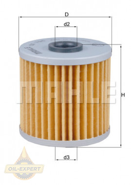 Mahle/knecht Фільтр масляний MAHLE/KNECHT OX 796 - Заображення 2