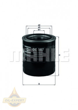 Mahle/Knecht Фильтр масляный MAHLE/KNECHT OC 147 - Картинка 2