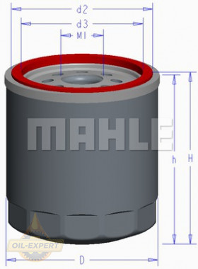 Mahle/Knecht Фильтр масляный MAHLE/KNECHT OC 610 - Картинка 1