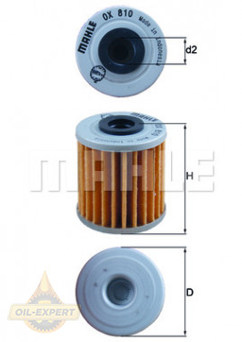 Mahle/knecht Фільтр масляний MAHLE/KNECHT OX 810 - Заображення 1