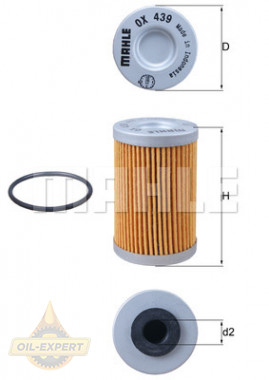 Mahle/Knecht Фильтр масляный MAHLE/KNECHT OX 439D - Картинка 1