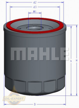 Mahle/Knecht Фильтр масляный MAHLE/KNECHT OC 894 - Картинка 1