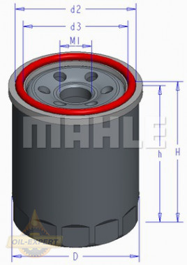 Mahle/Knecht Фильтр масляный MAHLE/KNECHT OC 579 - Картинка 1