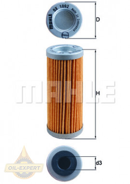 Mahle/Knecht Фильтр масляный MAHLE/KNECHT OX 1092 - Картинка 1