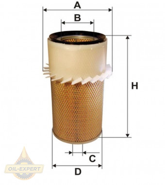 Wix Фильтр воздушный WIX WA6105 - Картинка 1