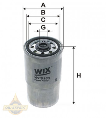 Wix Фильтр топливный WIX WF8163 - Картинка 1