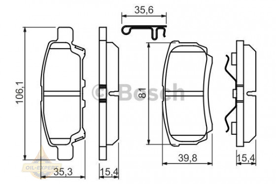 Bosch Колодки тормозные дисковые BOSCH 0 986 494 502 - Картинка 1