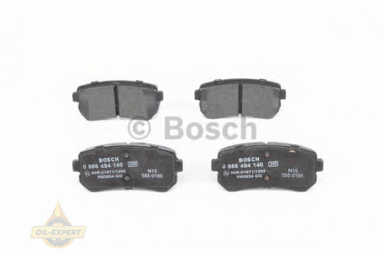 Bosch Колодки дискові гальмові BOSCH 0 986 494 140 - Заображення 4