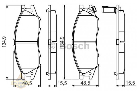 Bosch Колодки тормозные дисковые BOSCH 0 986 495 146 - Картинка 1