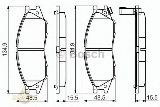 Bosch Колодки тормозные дисковые BOSCH 0 986 495 146 - Картинка 2