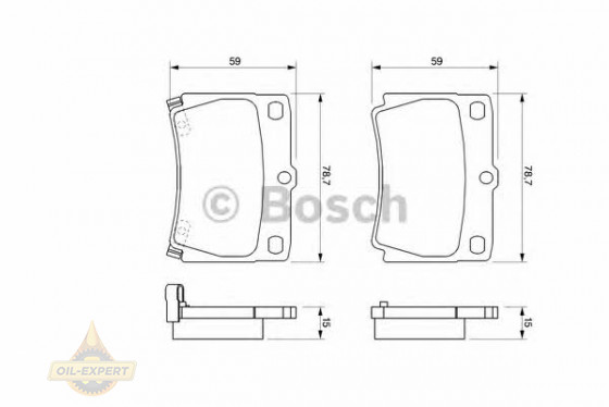 Bosch Колодки тормозные дисковые BOSCH 0 986 424 711 - Картинка 5