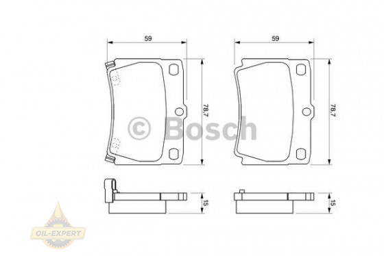 Bosch Колодки тормозные дисковые BOSCH 0 986 424 711 - Картинка 2