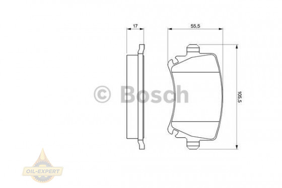 Bosch Колодки дискові гальмові BOSCH 0 986 494 053 - Заображення 7