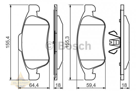Bosch Колодки тормозные дисковые BOSCH 0 986 494 441 - Картинка 2