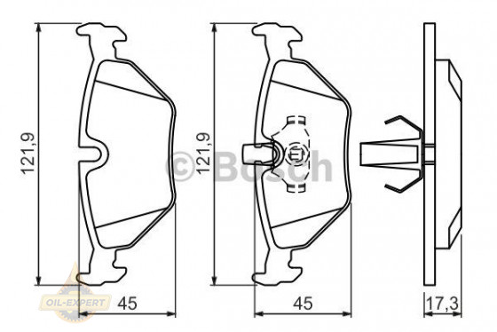 Bosch Колодки тормозные дисковые BOSCH 0 986 494 009 - Картинка 2