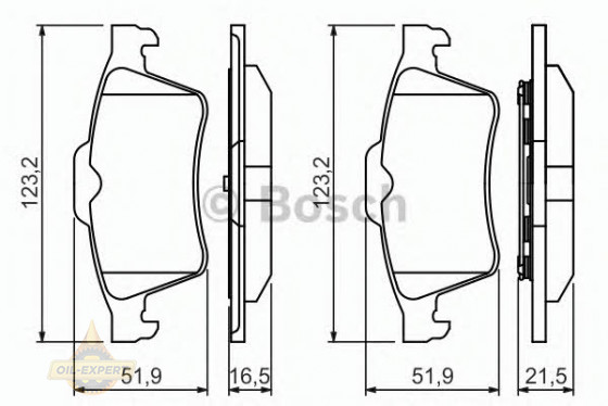 Bosch Колодки тормозные дисковые BOSCH 0 986 494 032 - Картинка 2