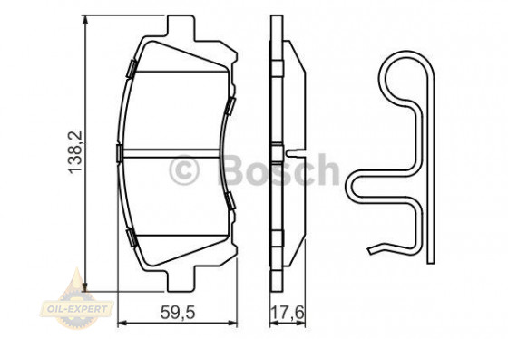 Bosch Колодки тормозные дисковые BOSCH 0 986 424 700 - Картинка 1