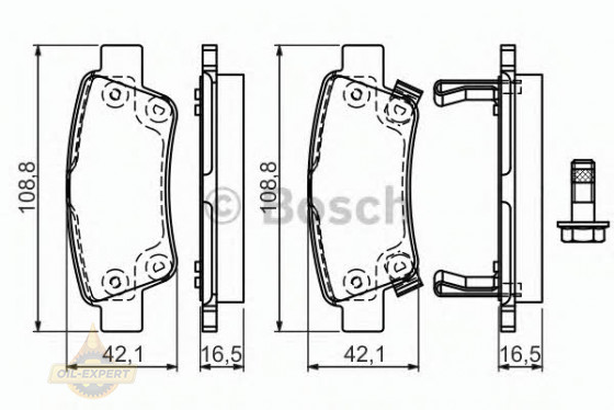 Bosch Колодки тормозные дисковые BOSCH 0 986 494 329 - Картинка 4