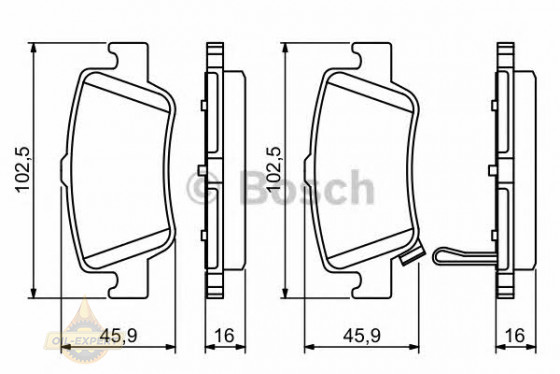 Bosch Колодки тормозные дисковые BOSCH 0 986 494 182 - Картинка 6