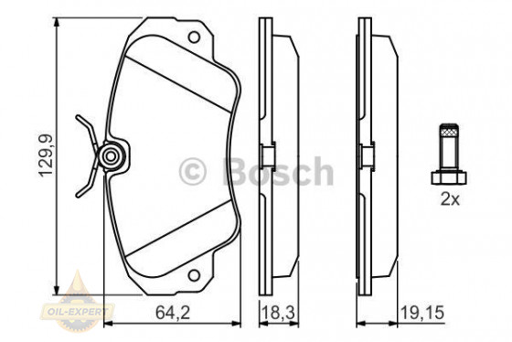 Bosch Колодки тормозные дисковые BOSCH 0 986 460 939 - Картинка 6