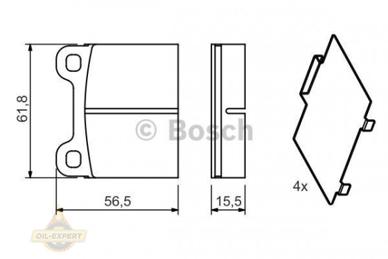 Bosch Колодки тормозные дисковые BOSCH 0 986 466 302 - Картинка 7