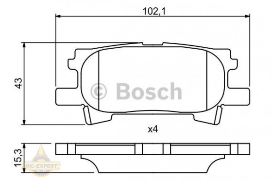 Bosch Колодки тормозные дисковые BOSCH 0 986 494 224 - Картинка 1