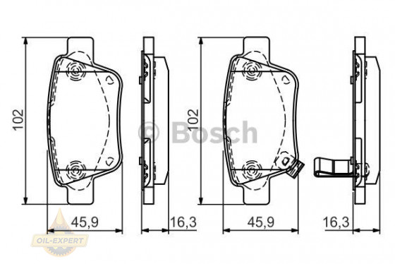 Bosch Колодки тормозные дисковые BOSCH 0 986 495 073 - Картинка 1