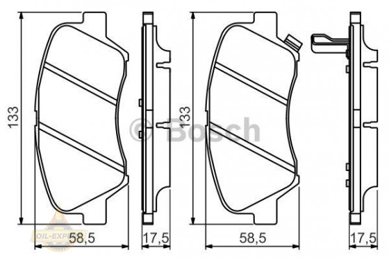 Bosch Колодки тормозные дисковые BOSCH 0 986 494 563 - Картинка 1
