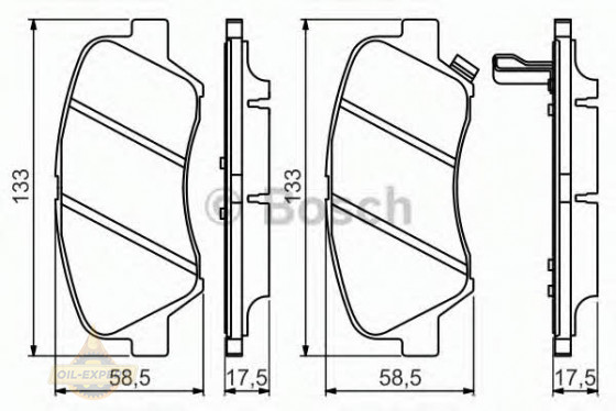 Bosch Колодки тормозные дисковые BOSCH 0 986 494 563 - Картинка 2