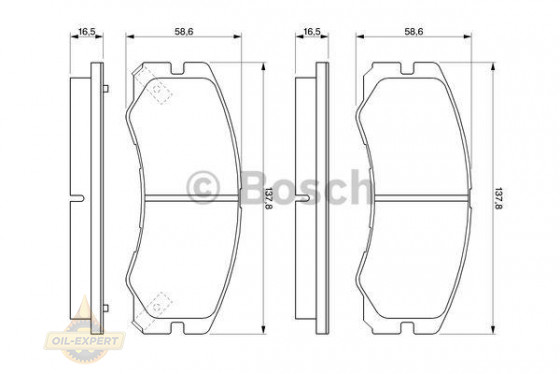 Bosch Колодки тормозные дисковые BOSCH 0 986 424 366 - Картинка 4